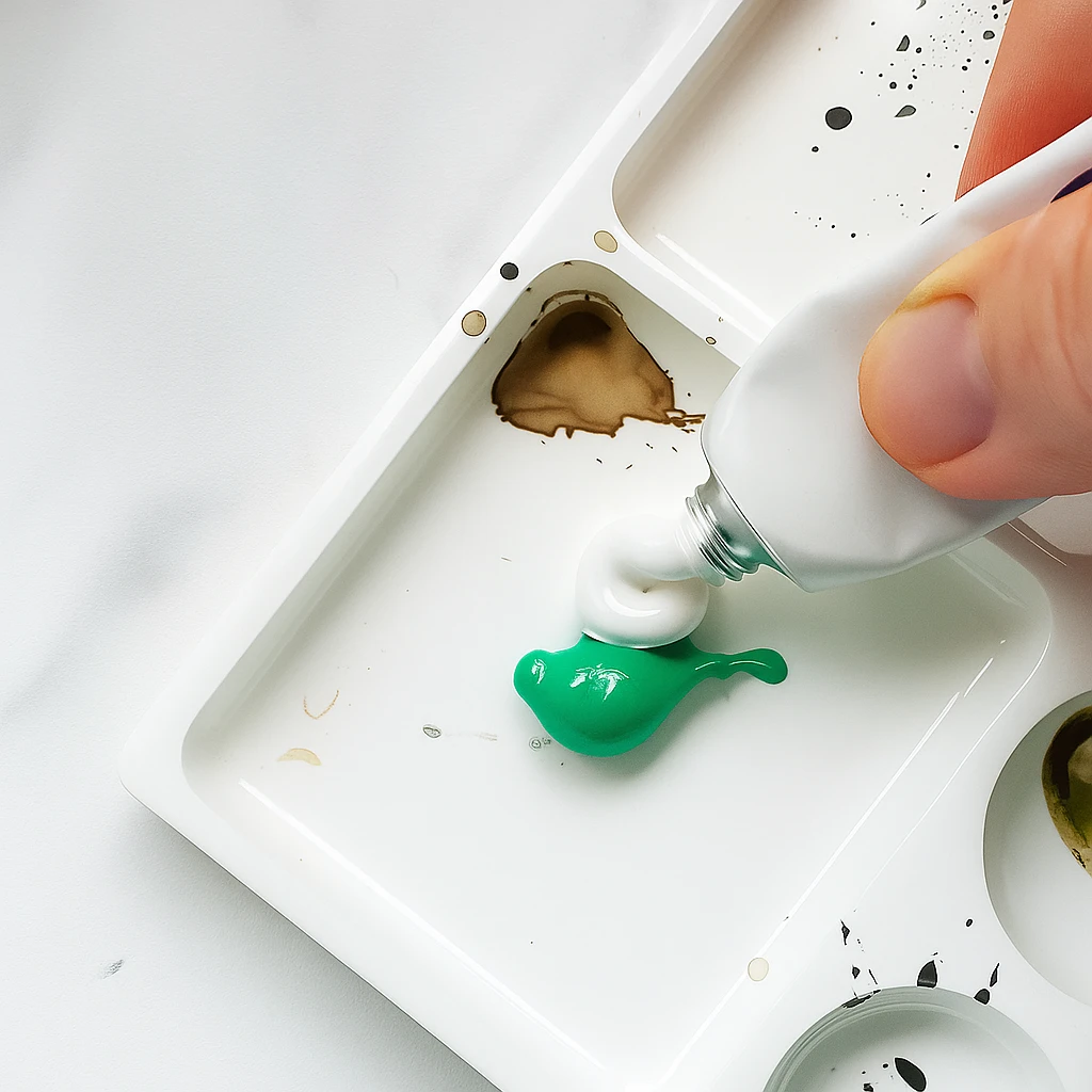 Farba: tyrkysová, Štýl: DIY, Motív: tupovanie akrylovej farby hubkou na sklenenom pohári so srdiečkovou šablónou, Miestnosť: kreatívna dielňa, Kusy: 1 kus, stredný pohár