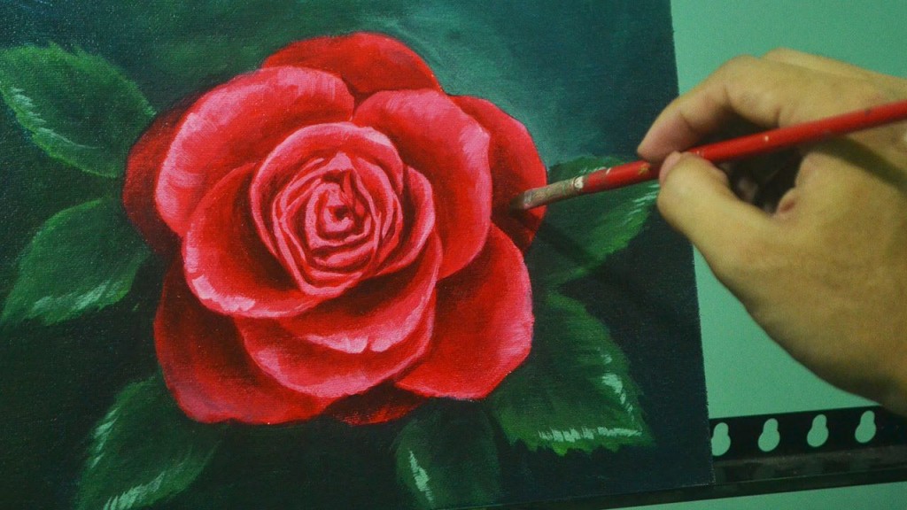 Ako jednoducho namaľovať ružu?