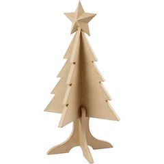 Dekoračný vianočný stromček z paper maché 63 cm