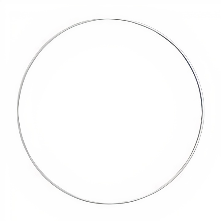 E-shop Biely kovový kruh na dotvorenie 1 ks / rôzne veľkosti
