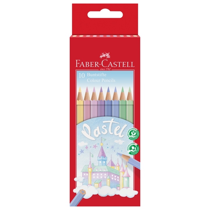 E-shop Pastelové farbičky Faber Castell 10 ks