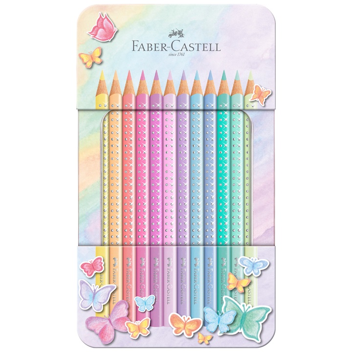 E-shop Faber Castell pastelové farbičky Sparkle 12 ks