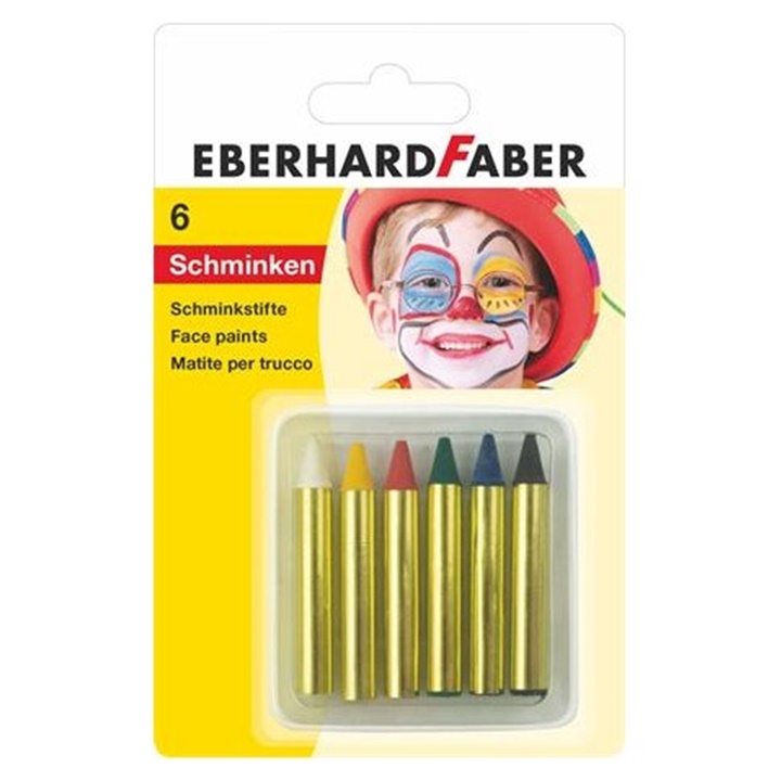 E-shop Farby na tvár v ceruzke Eberhard Faber 6 ks