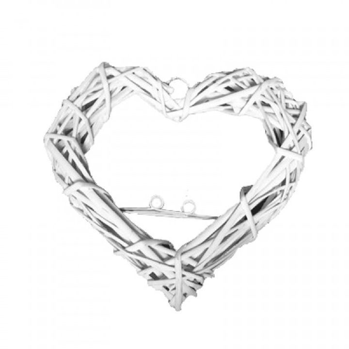 E-shop Prútené srdce s kovovými háčikmi - rôzne rozmery