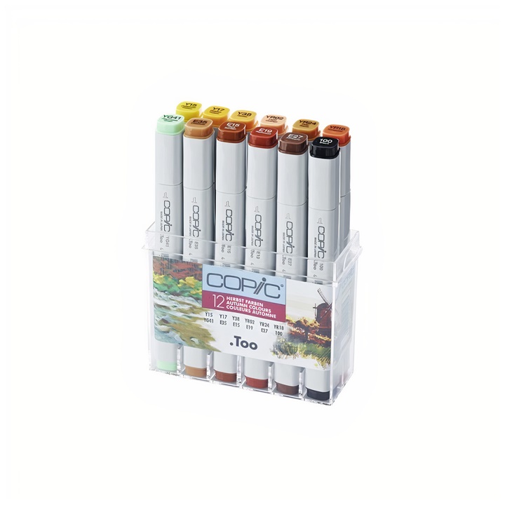 E-shop Popisovače COPIC Classic Autumn Colours | sada 12 ks