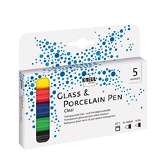 Sada popisovačov na porcelán a sklo Hobby Line - 5 ks