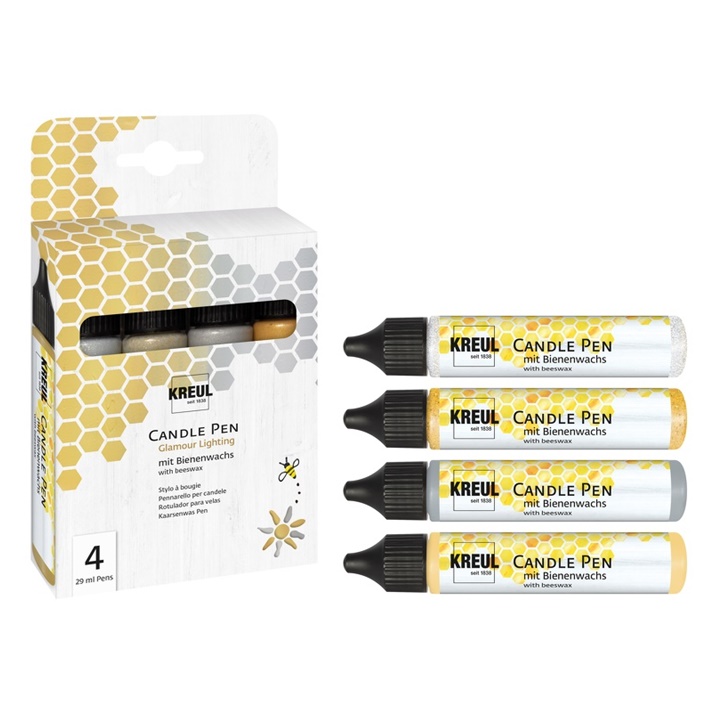 Perá na sviečky KREUL - sada glamour 4 x 29 ml