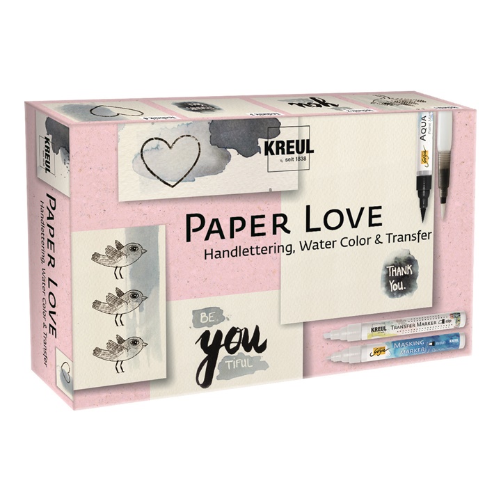 E-shop Sada Paper Love KREUL pre hand lettering - 6 dielna