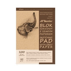 Skicovací blok 50[100] listový šedohnedý | rôzne rozmery