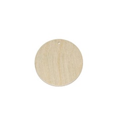 Drevený polotovar na výrobu bižutérie - kruh 5 cm