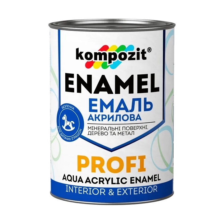 E-shop Akrylový smalt KOMPOZIT PROFI Gloss 0.3 l - rôzne odtiene