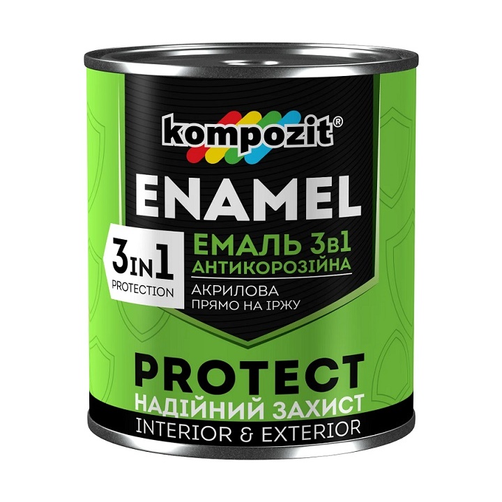 E-shop Antikorózny smalt 3 v 1 KOMPOZIT PROTECT 0.75 kg - rôzne odtiene