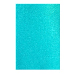 Trblietavá dekoračná guma samolepiaca EVA sheet 20x30 cm - turquoise-blue