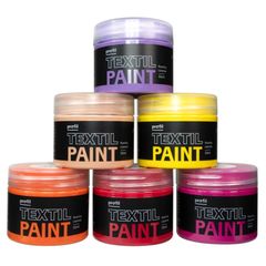 Sada farieb na tmavý textil Profil - SUNSET BOULEVARD 6 x 50 ml