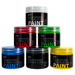 Sada farieb na tmavý textil Profil 6 x 50 ml