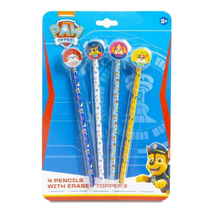 Sada ceruziek Paw Patrol 4 ks