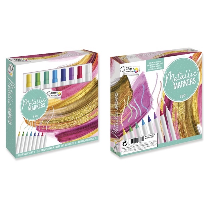 Metalické fixky Craft Sensations - sada 8 ks