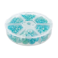Set plastových perličiek | mentolové