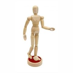 Drevený model ľudského tela s magnetmi - unisex 19.5 cm