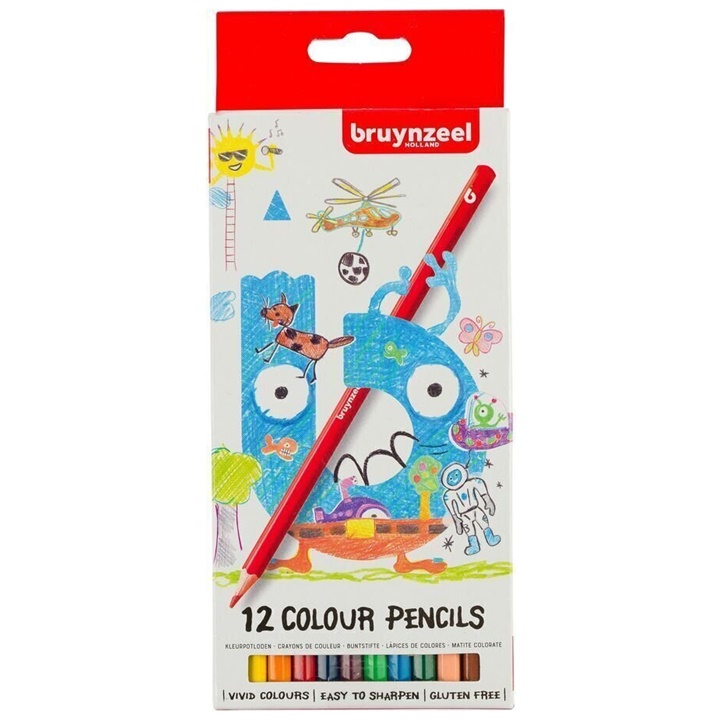E-shop Farebné ceruzky pre deti Bruynzeel Holland / 12 ks