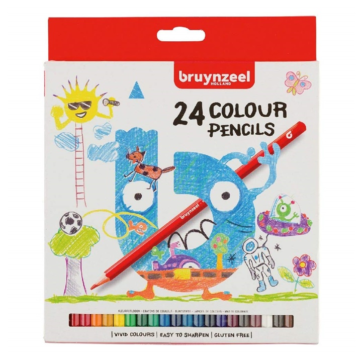 E-shop Farebné ceruzky pre deti Bruynzeel Holland / 24 ks
