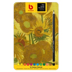 Farbičky bruynzeel Van Goghovo múzeum - Slnečnice v plechovom obale 12 ks