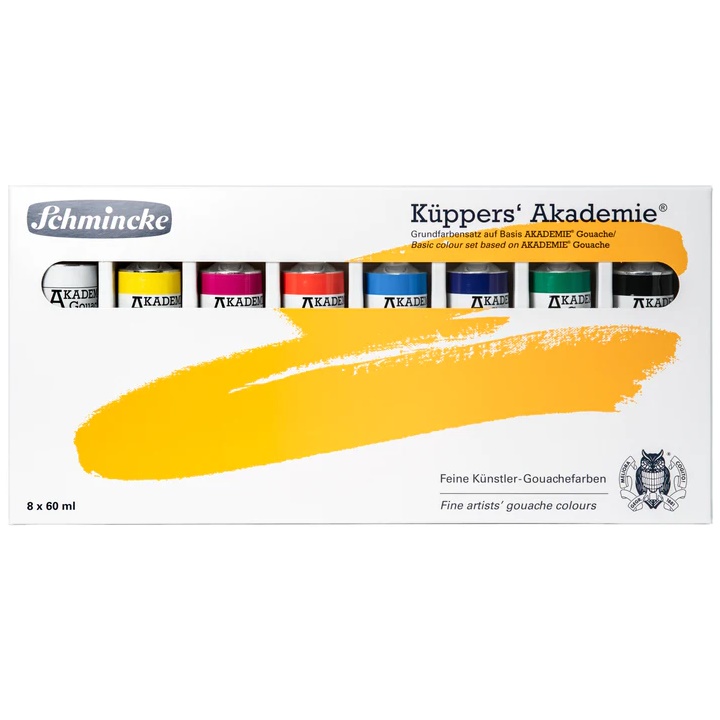 E-shop Sada základných gvašových farieb Schmincke AKADEMIE 8 x 60 ml