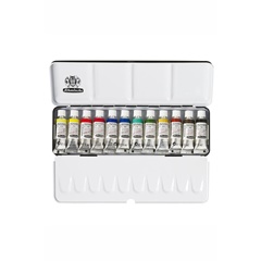 Sada akvarelových farieb v tubách Schmincke HORADAM v kovovom boxe  | 12 x 5 ml