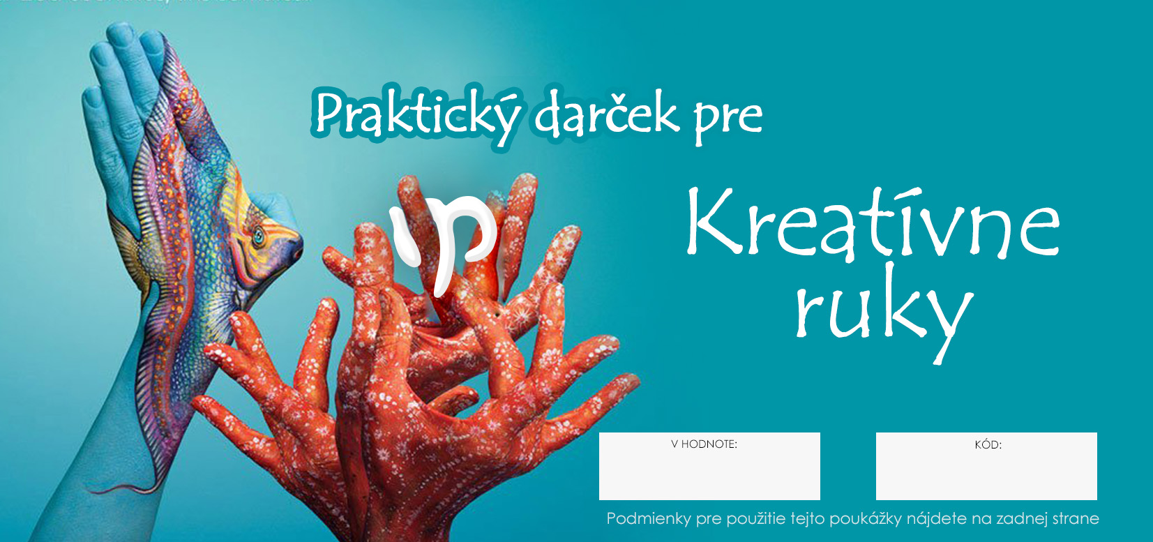 E-shop Darčekový POUKAZ - Praktický darček pre kreatívne ruky