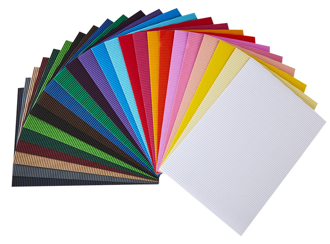 Vlnitý papier 50x70cm / rôzne farby