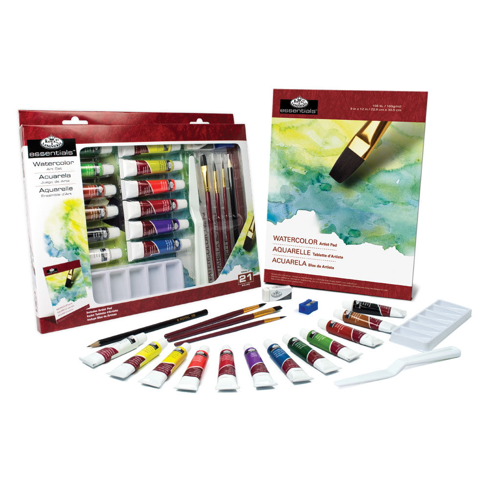 Sada akvarelových farieb Essentials v papierovej krabici / 21 dielna
