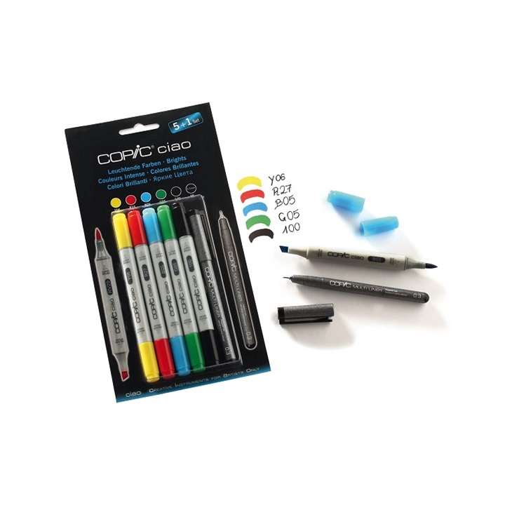 E-shop Popisovače COPIC Ciao Bright Tones | sada 5+1