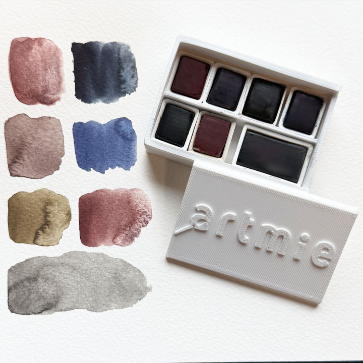 ARTMIE Sada akvarelových farieb Solo Goya 7 dielna - zemité tóny