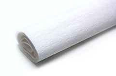 Krepový papier 50 x 200 cm - biely
