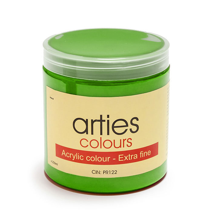 Akrylová farba Arties Colours 250 ml - permanentná zelená svetlá
