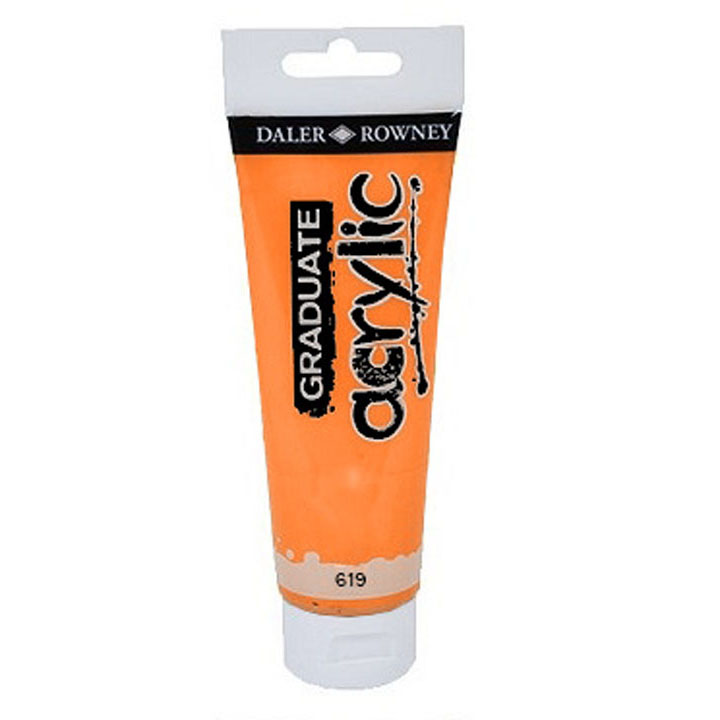 Akrylová farba Daler-Rowney GRADUATE 120 ml / 619 Cadmium oranžová hue