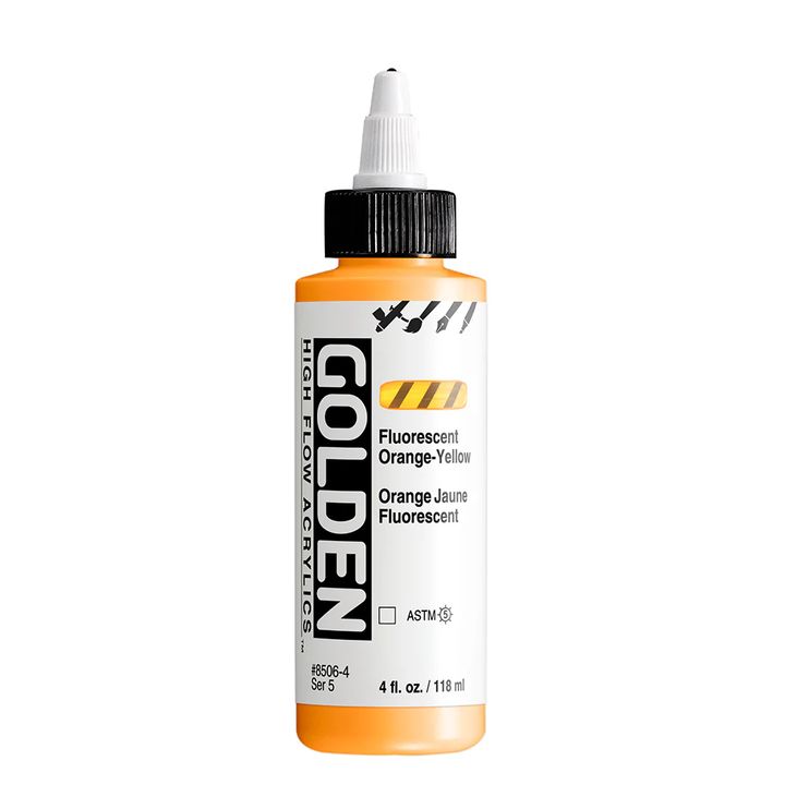 Akrylová farba GOLDEN High Flow Fluorescent 118 ml | rôzne odtiene