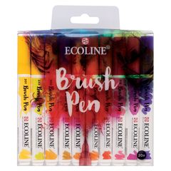 Akvarelové perá Ecoline Brush Pen | 20 dielna sada