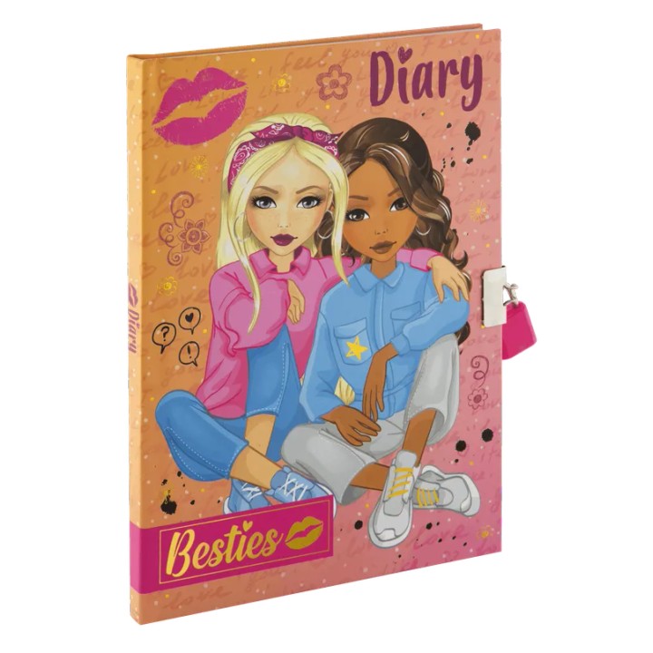 BESTIES Diár A5 so zámkom 60 listov