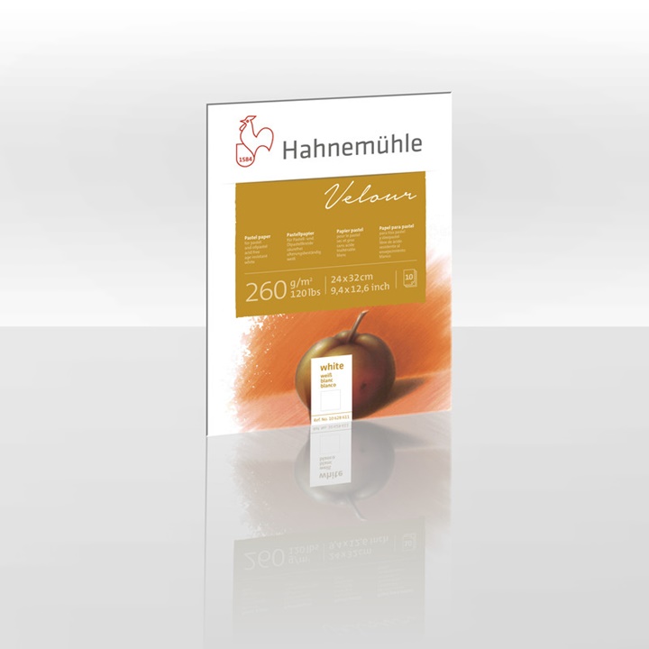 E-shop Blok bielych papierov na pastel Hahnemühle Velour | different dimensions