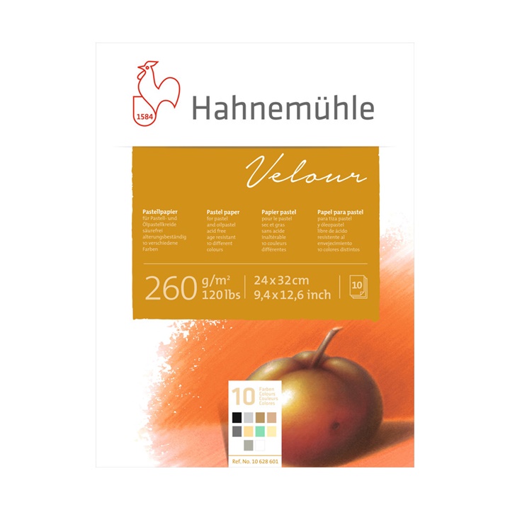 E-shop Blok farebných papierov na pastel Hahnemühle Velour | different dimensions