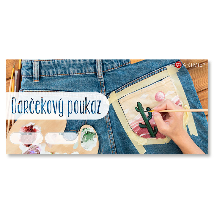 E-shop Darčekový poukaz pre maľovanie na textil a kožu