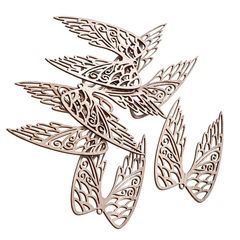 Drevené krídla 9 cm / sada 6 ks