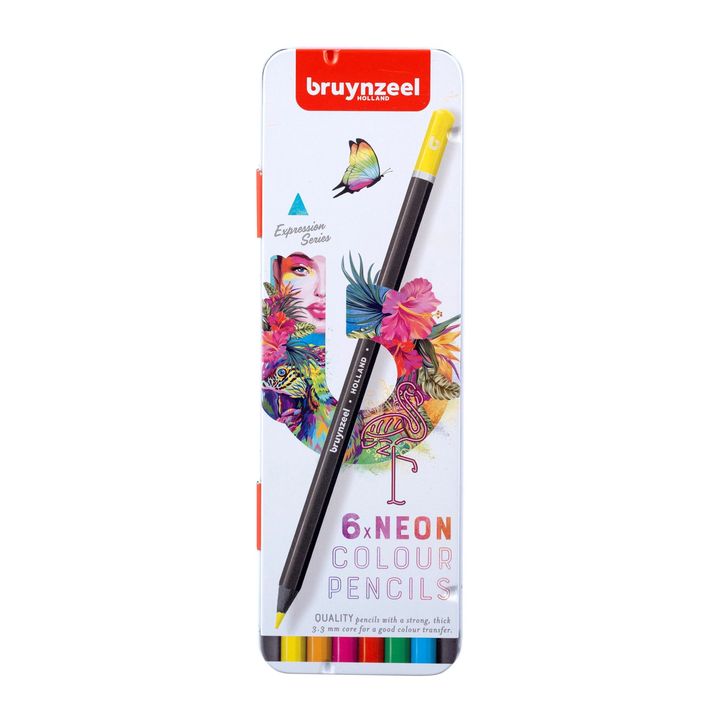 E-shop Farebné ceruzky Bruynzeel neónové odtiene 6 ks