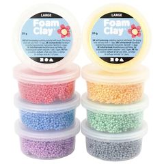 Foam Clay modelovacia hmota s veľkými guľôčkami – 8x20 g