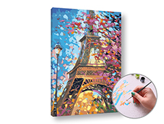 Maľovanie podľa čísel EIFFEL TOWER | vysoká náročnosť
