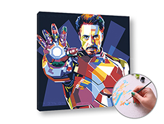 Maľovanie podľa čísel IRONMAN | nízka náročnosť