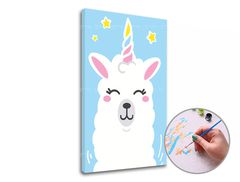 Maľovanie podľa čísel LAMA SINGLE CUT | nízka náročnosť