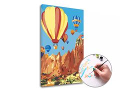 Maľovanie podľa čísel Lietajúci balón | nízka náročnosť