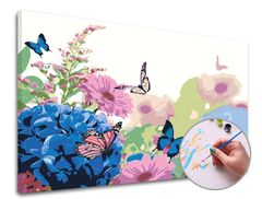 Maľovanie podľa čísel MEDZI KVETMI | stredná náročnosť